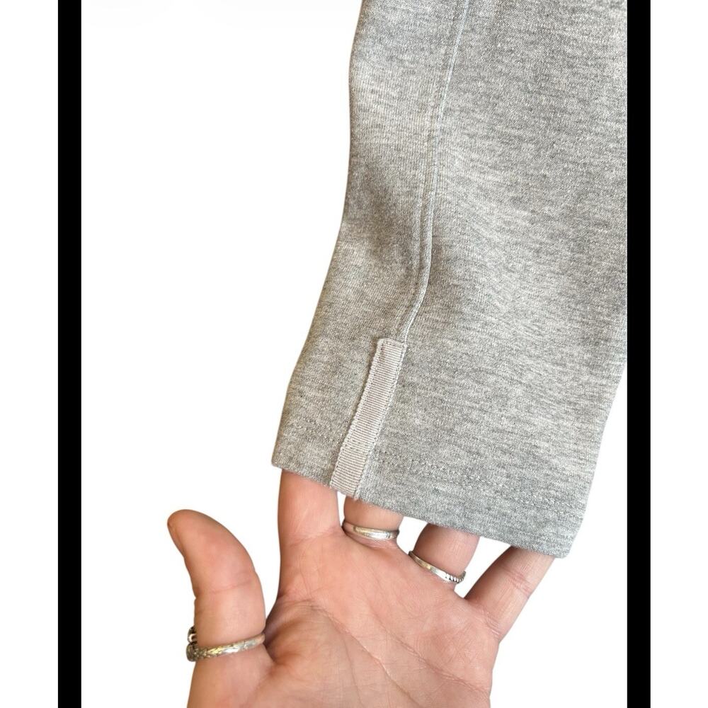 Calme Johnny Was Gray Zipped Pocket Fleece Sweater Dress Size XL - Picture 3 of 7